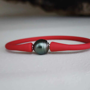 READY TO SHIP Unisex Civa Fiji Pearl Bracelet - Soft Stretch Rubber FJD$