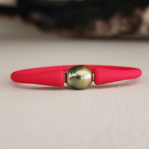 READY TO SHIP Unisex Civa Fiji Pearl Bracelet - Soft Stretch Rubber FJD$