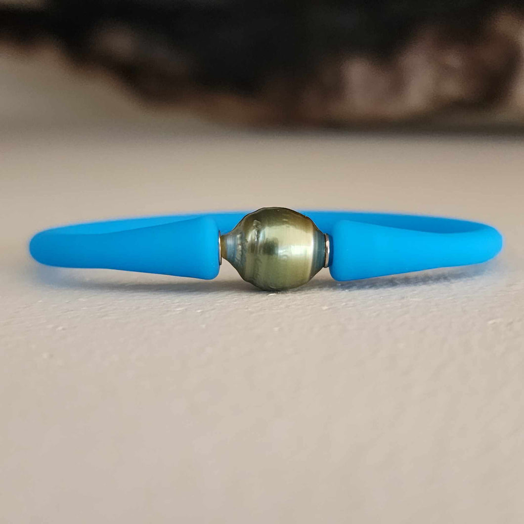 READY TO SHIP Unisex Civa Fiji Pearl Bracelet - Soft Stretch Rubber FJD$