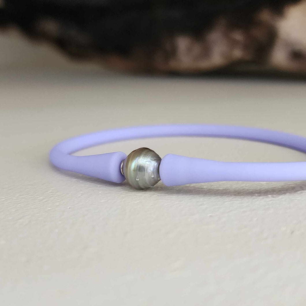 READY TO SHIP Unisex Civa Fiji Pearl Bracelet - Soft Stretch Rubber FJD$