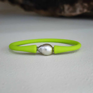 READY TO SHIP Unisex Civa Fiji Pearl Bracelet - Soft Stretch Rubber FJD$