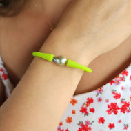 READY TO SHIP Unisex Civa Fiji Pearl Bracelet - Soft Stretch Rubber FJD$