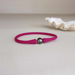 READY TO SHIP Unisex Civa Fiji Pearl Bracelet - Soft Stretch Rubber FJD$