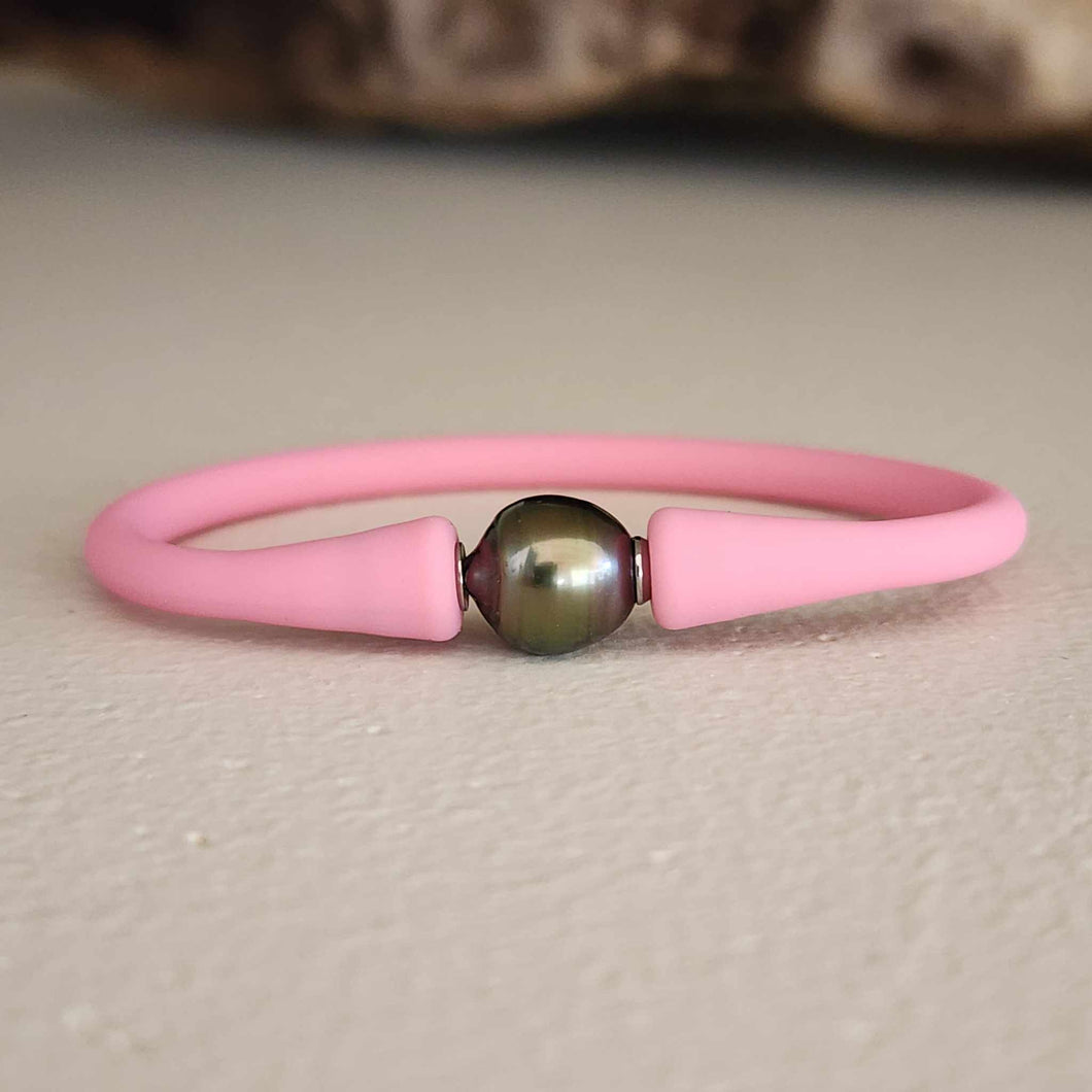 READY TO SHIP Unisex Civa Fiji Pearl Bracelet - Soft Stretch Rubber FJD$