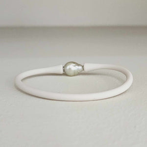 READY TO SHIP Unisex Civa Fiji Pearl Bracelet - Soft Stretch Rubber FJD$