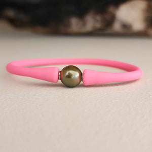 READY TO SHIP Unisex Civa Fiji Pearl Bracelet - Soft Stretch Rubber FJD$