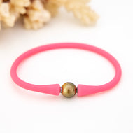 READY TO SHIP Unisex Civa Fiji Pearl Bracelet - Soft Stretch Rubber FJD$