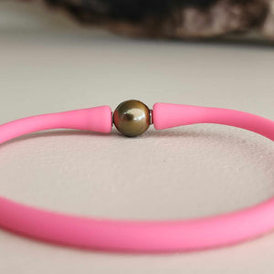 READY TO SHIP Unisex Civa Fiji Pearl Bracelet - Soft Stretch Rubber FJD$