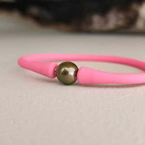 READY TO SHIP Unisex Civa Fiji Pearl Bracelet - Soft Stretch Rubber FJD$