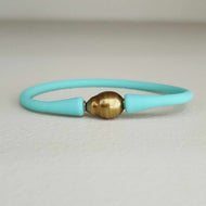 READY TO SHIP Unisex Civa Fiji Pearl Bracelet - Soft Stretch Rubber FJD$