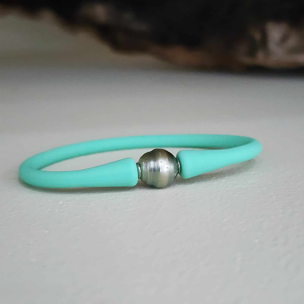 READY TO SHIP Unisex Civa Fiji Pearl Bracelet - Soft Stretch Rubber FJD$