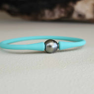 READY TO SHIP Unisex Civa Fiji Pearl Bracelet - Soft Stretch Rubber FJD$