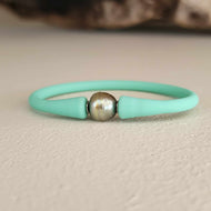 READY TO SHIP Unisex Civa Fiji Pearl Bracelet - Soft Stretch Rubber FJD$