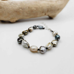 CONTACT US TO RECREATE THIS SOLD OUT STYLE Keshi Pearl Bracelet in 925 Sterling Silver - FJD$