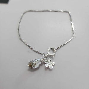 READY TO SHIP Civa Fiji Pearl & Charm Bracelet in 925 Sterling Silver - FJD$