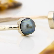 Load image into Gallery viewer, READY TO SHIP Civa Fiji Saltwater Bezel Set Pearl Cuff - 925 Sterling Silver FJD$
