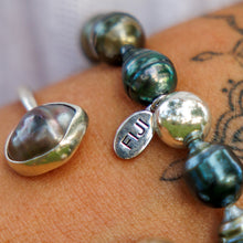 Load image into Gallery viewer, READY TO SHIP Civa Fiji Saltwater Bezel Set Pearl Cuff - 925 Sterling Silver FJD$
