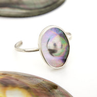 READY TO SHIP Fiji Mabe Pearl Cuff - 925 Sterling Silver FJD$