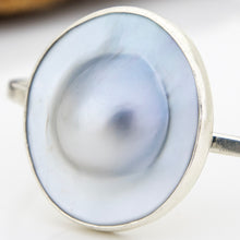 Load image into Gallery viewer, READY TO SHIP Fiji Mabe Pearl Cuff - 925 Sterling Silver FJD$
