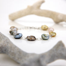 Load image into Gallery viewer, READY TO SHIP Civa Fiji Keshi Pearl Bracelet - 925 Sterling Silver FJD$
