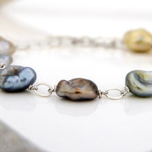 Load image into Gallery viewer, READY TO SHIP Civa Fiji Keshi Pearl Bracelet - 925 Sterling Silver FJD$
