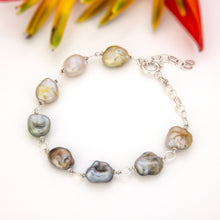 Load image into Gallery viewer, READY TO SHIP Civa Fiji Keshi Pearl Bracelet - 925 Sterling Silver FJD$
