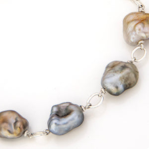 READY TO SHIP Civa Fiji Keshi Pearl Bracelet - 925 Sterling Silver FJD$