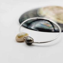 Load image into Gallery viewer, READY TO SHIP Civa Fiji Saltwater Pearl &amp; Shell Bangle - 925 Sterling Silver FJD$
