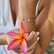 READY TO SHIP Freshwater Pearl Bracelet - 925 Sterling Silver FJD$