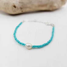 Load image into Gallery viewer, READY TO SHIP Freshwater Pearl &amp; Bead Bracelet - 925 Sterling Silver FJD$
