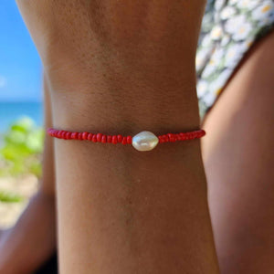 READY TO SHIP Freshwater Pearl & Bead Bracelet - 925 Sterling Silver FJD$