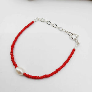 READY TO SHIP Freshwater Pearl & Bead Bracelet - 925 Sterling Silver FJD$
