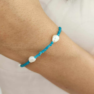 READY TO SHIP Freshwater Pearl & Bead Bracelet - 925 Sterling Silver FJD$