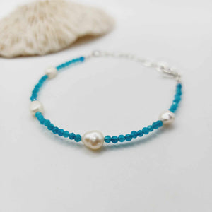 READY TO SHIP Freshwater Pearl & Bead Bracelet - 925 Sterling Silver FJD$