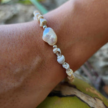 Load image into Gallery viewer, READY TO SHIP Freshwater Pearl &amp; Shell Bracelet - 925 Sterling Silver FJD$
