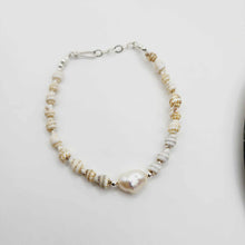 Load image into Gallery viewer, READY TO SHIP Freshwater Pearl &amp; Shell Bracelet - 925 Sterling Silver FJD$
