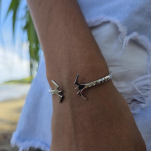 READY TO SHIP Frigate Bird Cuff Bracelet - 925 Sterling Silver FJD$