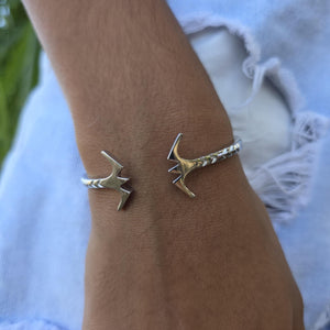 READY TO SHIP Frigate Bird Cuff Bracelet - 925 Sterling Silver FJD$