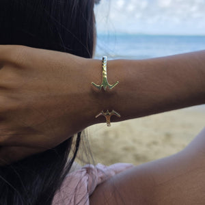 READY TO SHIP Frigate Bird Cuff Bracelet - 925 Sterling Silver FJD$