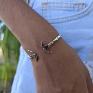 READY TO SHIP Frigate Bird Cuff Bracelet - 925 Sterling Silver FJD$