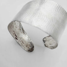 Load image into Gallery viewer, READY TO SHIP Textured Recycled Silver Cuff - 925 Sterling Silver FJD$
