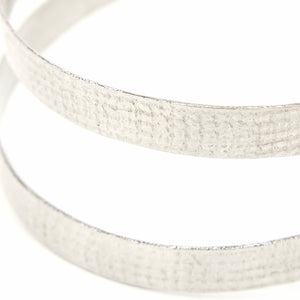 READY TO SHIP Textured Recycled Silver Cuff - 925 Sterling Silver FJD$