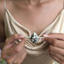 Load image into Gallery viewer, READY TO SHIP Bezel Set Shell Cuff - 925 Sterling Silver FJD$
