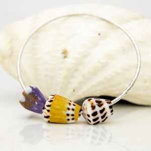 READY TO SHIP Fiji Shell Bangle - 925 Sterling Silver FJD$