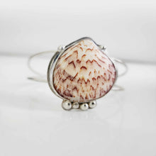 Load image into Gallery viewer, READY TO SHIP Bezel Set Shell Bangle Cuff - 925 Sterling Silver FJD$
