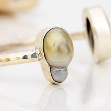 Load image into Gallery viewer, READY TO SHIP Civa Fiji Saltwater Bezel Set Pearl &amp; Shell Cuff - 925 Sterling Silver FJD$
