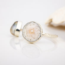 Load image into Gallery viewer, READY TO SHIP Civa Fiji Saltwater Bezel Set Pearl &amp; Shell Cuff - 925 Sterling Silver FJD$
