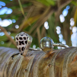 READY TO SHIP Civa Fiji Saltwater Bezel Set Pearl & Shell Cuff - 925 Sterling Silver FJD$