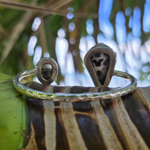 READY TO SHIP Civa Fiji Saltwater Bezel Set Pearl & Shell Cuff - 925 Sterling Silver FJD$