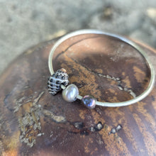 Load image into Gallery viewer, READY TO SHIP Freshwater Pearl &amp; Shell Bangle - 925 Sterling Silver FJD$
